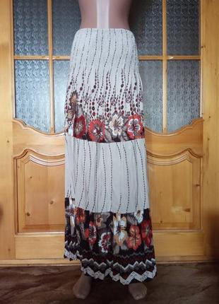 Sale юбка летняя в пол коттоновая брендовая taha collection1 фото