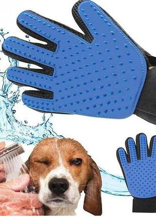 Рукавичка для вичісування вовни true touch, тру тач, pet glove