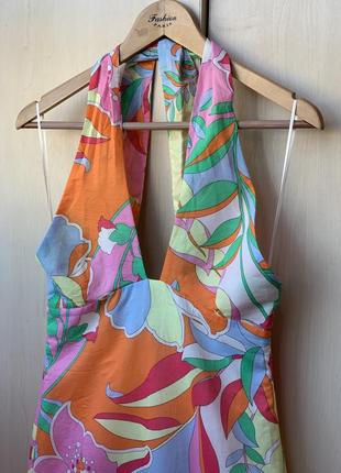 Стильна яскрава коротка сукня зі свіжих колекцій zara4 фото