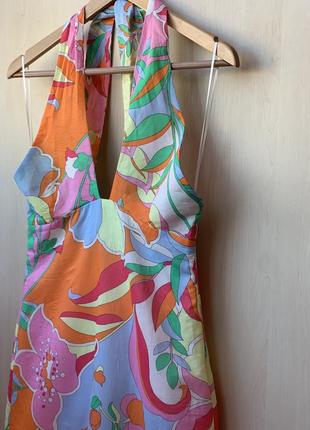 Стильна яскрава коротка сукня зі свіжих колекцій zara8 фото