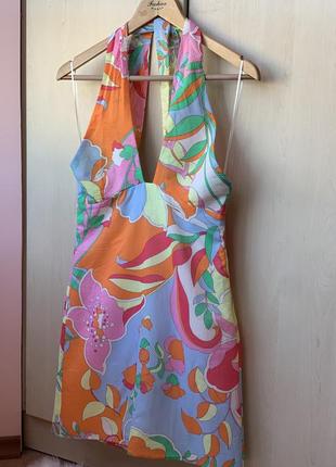 Стильна яскрава коротка сукня зі свіжих колекцій zara3 фото