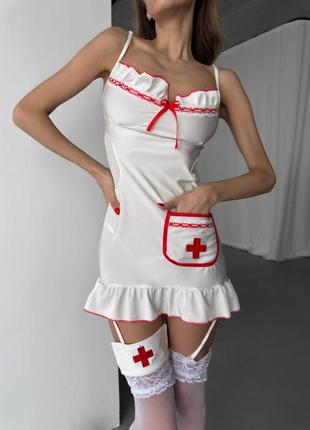 Эротическое белье костюм медсестры горничной покоївки