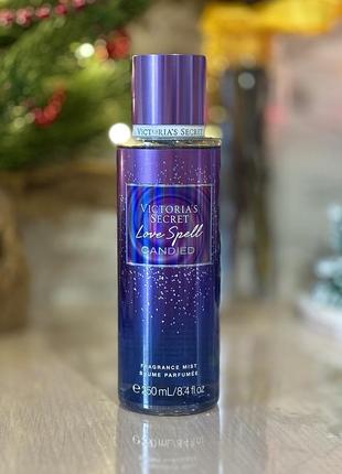 Спрей для тела и волос victoria’s secret love spell candied