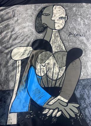 Picasso винтажный  шарф  с абстрактным принтом3 фото