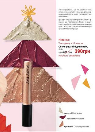 Сяючі рідкі тіні для повік