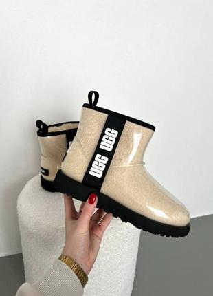 Женские угги ugg classic clear mini natural