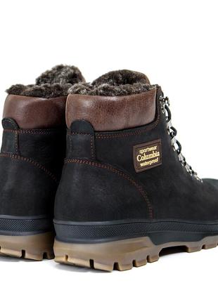 Мужские зимние кожаные ботинки columbia2 фото