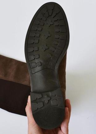 Брендові шкіряні високі чоботи ботфорти globus4 фото