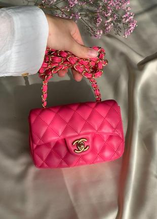 Chanel mini pink сумочка