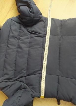 Женская зимняя куртка пуховик с натуральным мехом енота опушка воротник5 фото