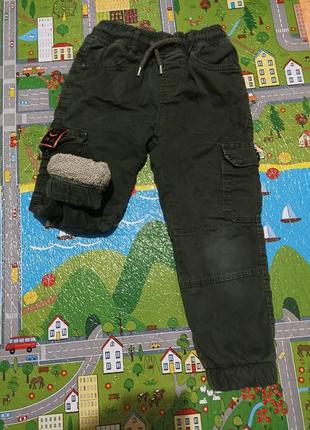 Зимние брюки для мальчика рост 110-116