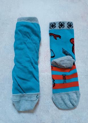 Шкарпетки дитячі демісезонні зі спайдерменом подвійний трикотаж розмір 8,5-12 (25-29)4 фото