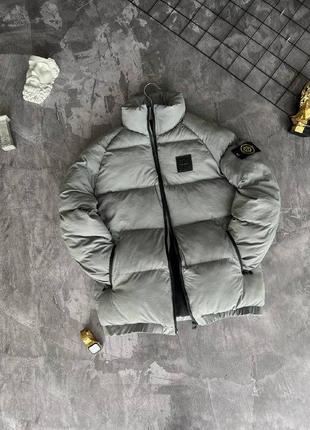 Stone island пуховик хаки пуховик stone island куртки stone island куртка stone island зимняя1 фото