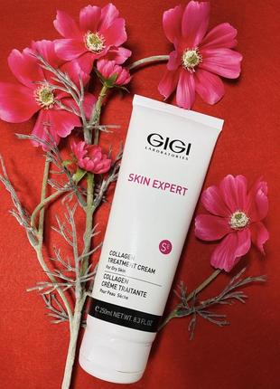 Gigi collagen elastin treatment cream. джі джі колаген-еластан універсальний живильний крем. розлив від 20g