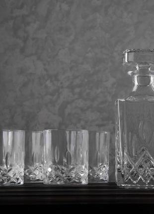 Набір склянок з графином "кришталева аристократія"