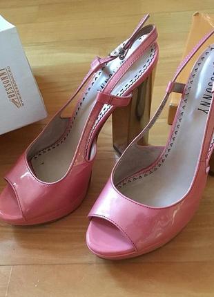 Туфли розовые на каблуке 14 см