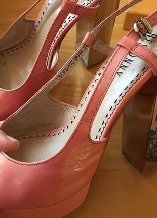 Туфли розовые на каблуке 14 см3 фото