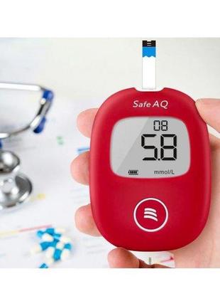 Глюкометр sinocare safe aq smart + 50 тест-полосок2 фото