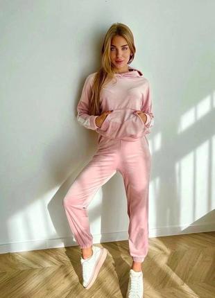 Жіночий велюровий спортивний прогулянковий костюм двійка,женский плюшевый велюровый прогулочный спортивный костюм двойка6 фото