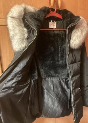 Зимняя куртка пуховик с поясом натуральный orsay7 фото