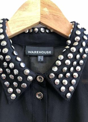 Warehouse шифонова блуза оверсайз6 фото