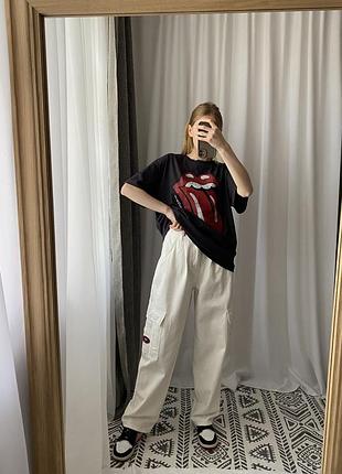 Широкие карго джинсы shein
