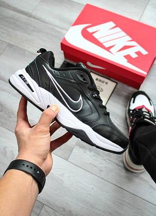 Кросівки nike air monarch white-black