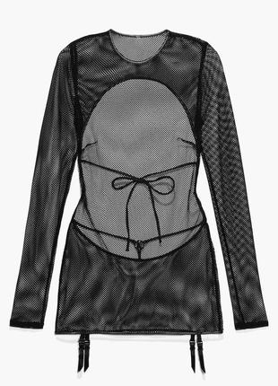 Сукня чорна сітчаста xs savage x fenty by rihanna