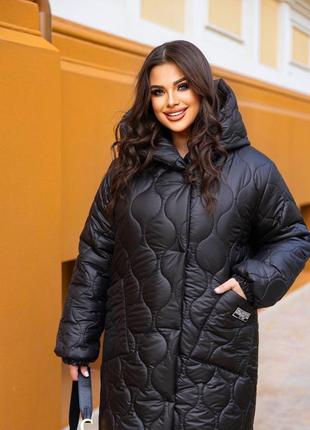 Жіноча тепла зимова куртка,пуховик,пальто,женская тёплая зимняя куртка,пуффер,стьобана,довге4 фото