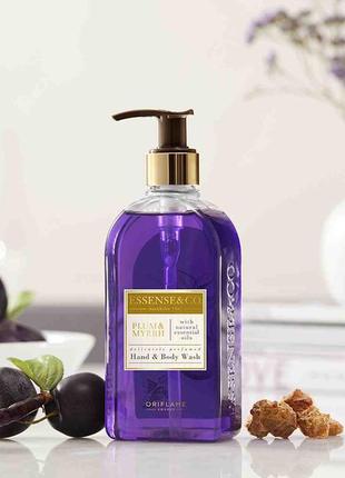 41420 рідке мило для рук і тіла зі сливою і миррою essense&co.