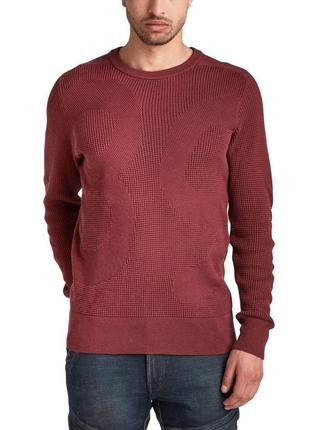 Кофта\джемпер g-star raw logo structure r knit jumper