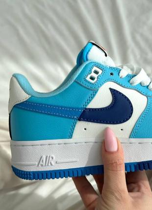 Кроссовки nike force blue white3 фото