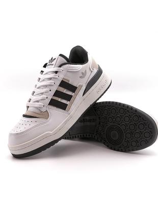 Кроссовки adidas forum low black white