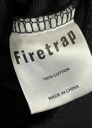 Черный укороченный зеп худи со рваностями firetrap5 фото