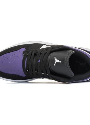 Nike jordan 1 retro low violet5 фото