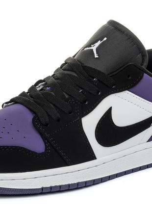 Nike jordan 1 retro low violet2 фото