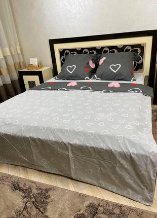 Постільна білизна бязь сердечка
