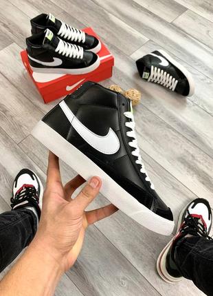 Кроссовки nike blazer black