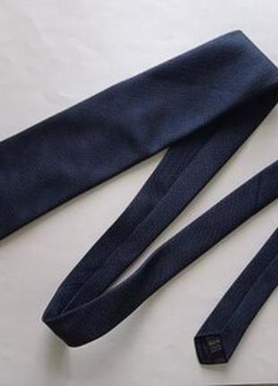 Мужской галстук синий в точку marks& spencer.2 фото