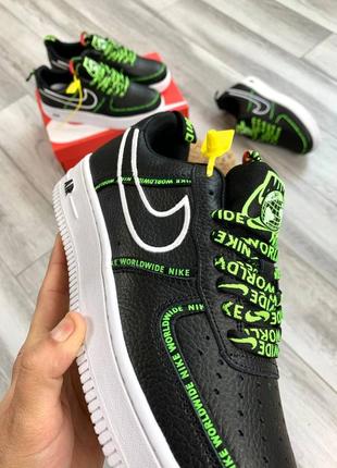 Кросівки nike air force 1 worldwidi black6 фото