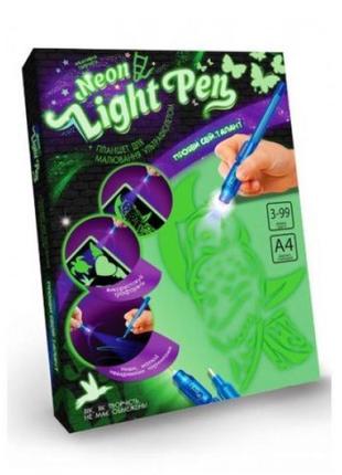 Набор креативного творчества "neon light pen" сова (укр)