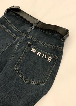 Джинсы блестящие alexander wang