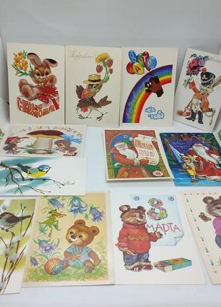 Нові радянські листівки для вітання ссср художник в. чеьвириков вітаю з новим роком з днем народження з 8 березня