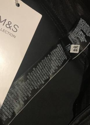 Чёрное корректирующее боди m&s, p. 16-187 фото