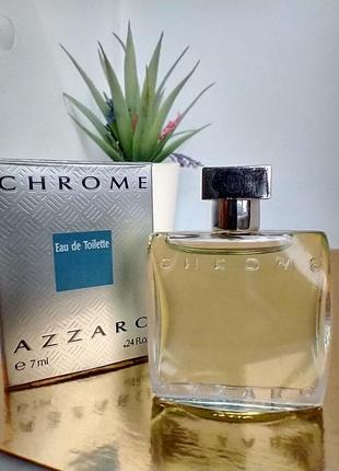 Миниатюра azzaro chrome оригинал винтаж 7ml2 фото