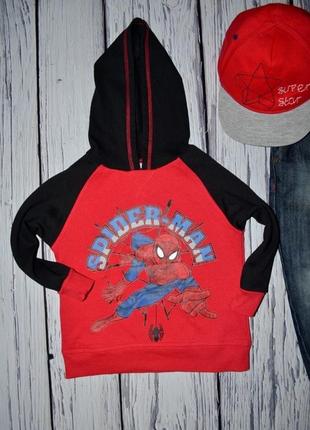 3 г фирменная кофта батник кенгурушка толстовка marvel spider man человек паук
