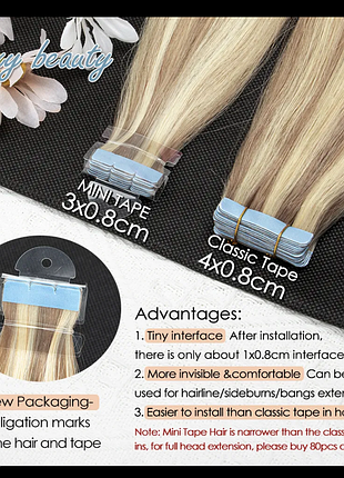 Натуральные волосы на наклейках