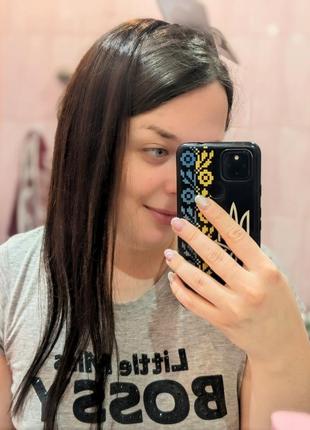 Натуральные волосы на наклейках