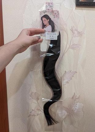 Натуральные волосы на наклейках