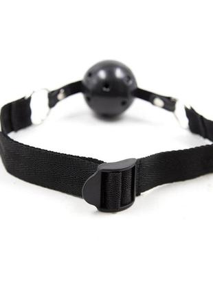 Кляп с пластиковым шаром бдсм кляп шарик gag ball эротический аксессуар для ролевых игр красный ( 130-011 ) 2